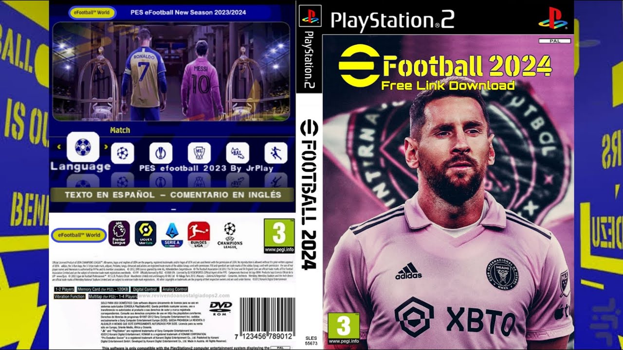 Pes 2024 Ps2 iso - eFootball 2024 ps2 iso