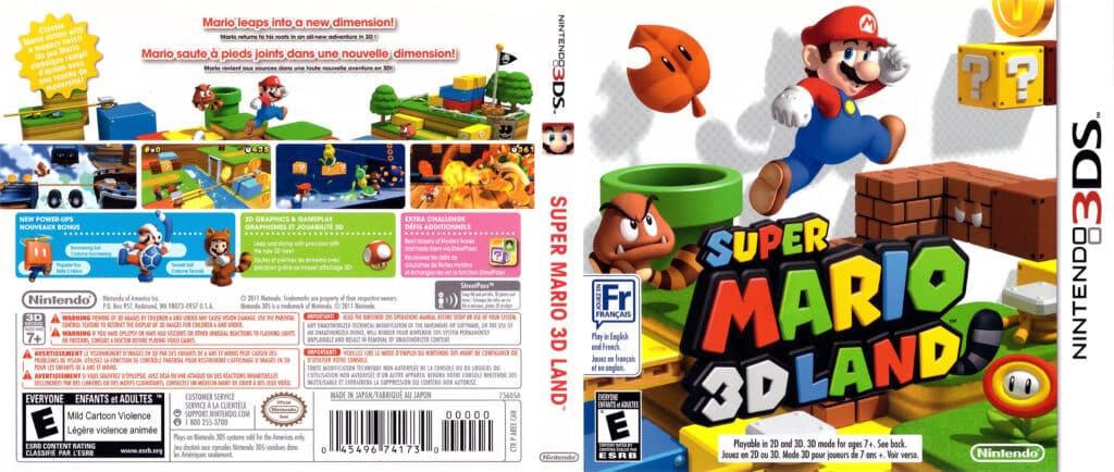 Super Mario 3D Land Nintendo 3DS & PPSSPP ISO