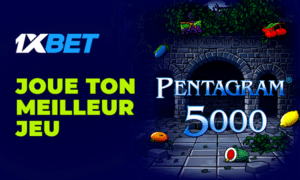 Pentagram 5000 : le succès de 1xBet avec la possibilité d’un super-gain Pentagram 5000