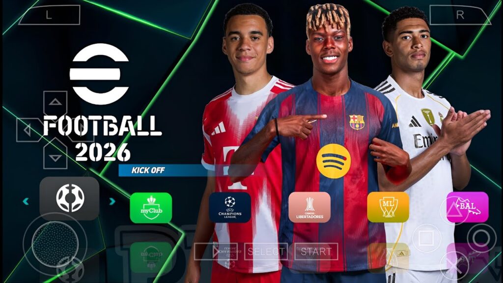 eFootball PES 2026 sur PPSSPP