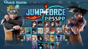 jump force ppsspp android gameplay