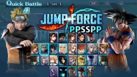 jump force ppsspp android gameplay